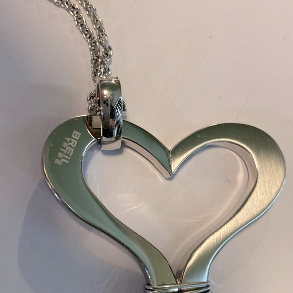 Floating Breil Heart Necklace w/ 16 in.chain - Picture 5 of 6